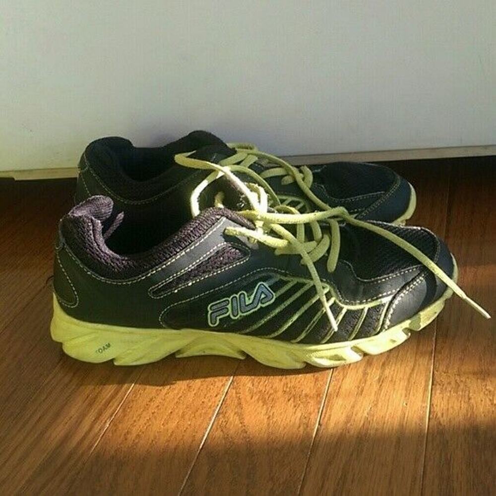 Fila Yellow & Black Running Shoes Size 6.5 & Size 7 *Two different shoe sizes*